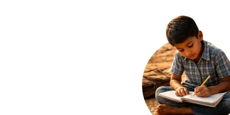 Students and young participants in a field learning setting