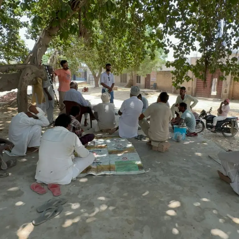 Farmers attending an Anwarat Foundation outreach program
